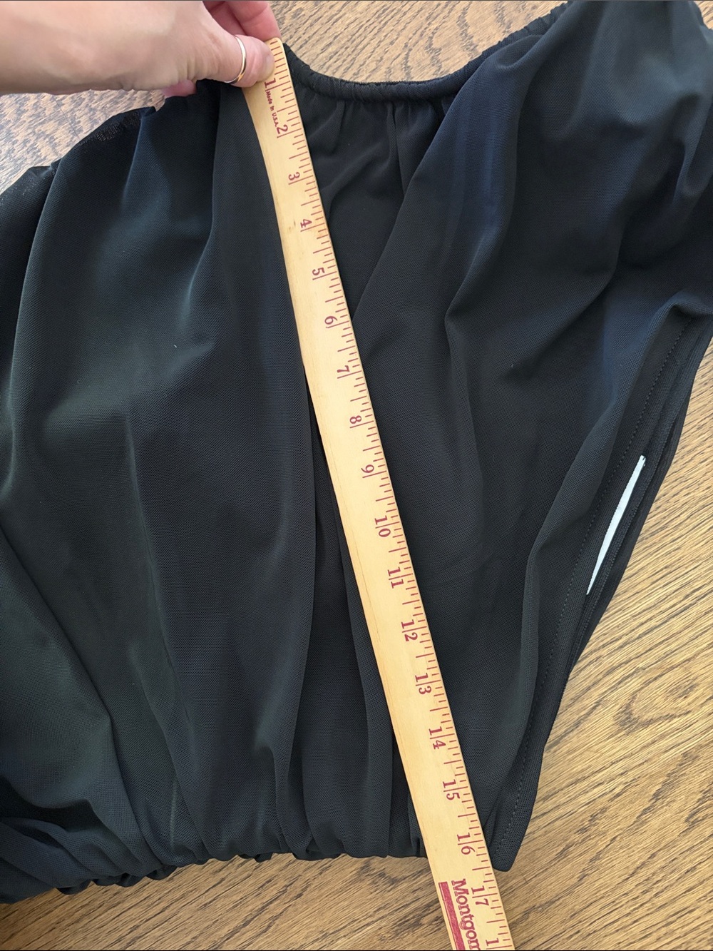 ELLIATT Genie Dress in Black One Shoulder Midi - Picture 11 of 11